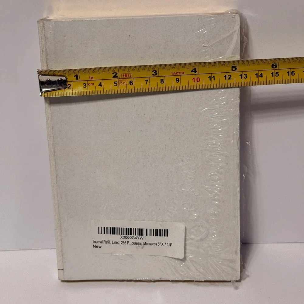 Journal Refill Lined 256 Pages Gold Edged 5 x 7.25 Inch Notebook Insert New
